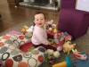 Daisy enjoying playing with her toys!