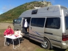 Al fresco breakfast at Maughold Head