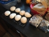 Homemade meringues for Xmas dessert