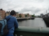 Looking out over the Liffey
