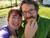 Breakfast before our walk up Latterbarrow