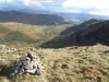 Cairn at the top of the \'chimney\' section