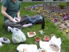 Picnic time (and Glenn with his big sausage)!