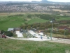 View looking down on the ski slope