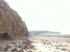 Walking back along the beach