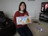 Christmas Day with my gingerbread house kit!